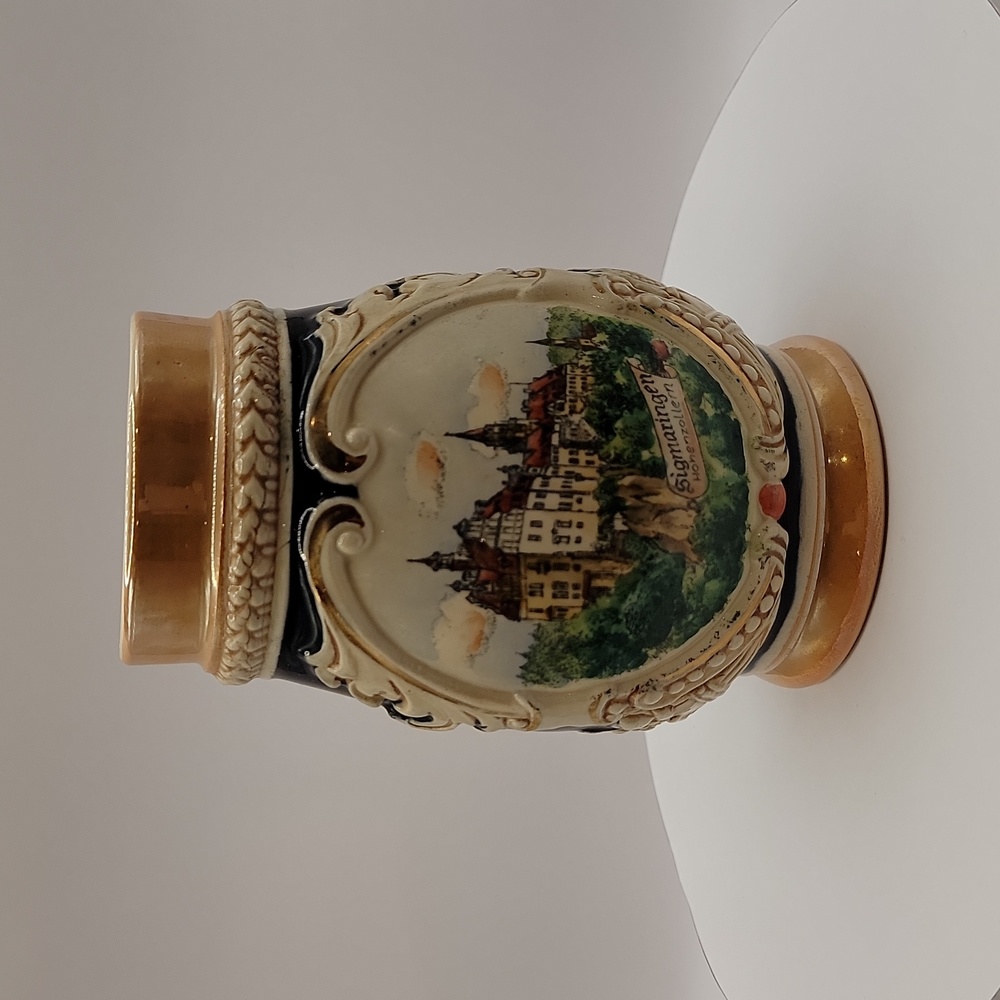 Vintage Sigmaringen Hohenzollern Beer Stein #1598 Without Lid